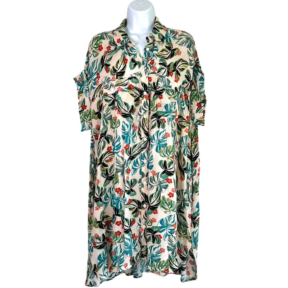 Lost + Wander The Seascape Coverup Dress Size M/L in Luau Vacation Resort Cruise
